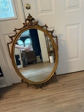 Golden oval mirror for sale  Warsaw