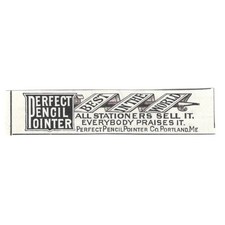 Perfect Pencil Pointer Co Portland Maine 1892 anuncio AG2-S23 segunda mano  Embacar hacia Mexico