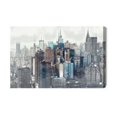 Obraz na płótnie Architektura Premium Canvas Panorama Nowego Jorku na sprzedaż  PL