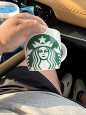 Caneca de café Starbucks 2016 xícara branca verde sereia logotipo preto 16,9 oz 500 ml, usado comprar usado  Enviando para Brazil