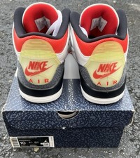 Tênis Nike masculino tamanho 10 Air Jordan 3 retrô SE denim fogo vermelho branco CZ6431-100, usado comprar usado Tênis Nike masculino tamanho 10 Air Jordan 3 retrô SE denim fogo vermelho branco CZ6431-100, usado comprar usado  Enviando para Brazil