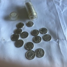 1960-D 10c 90% prata Roosevelt centavo rolo BU US$ 5 valor nominal comprar usado  Enviando para Brazil