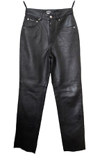 Vintage black leather for sale  BRIGHTON
