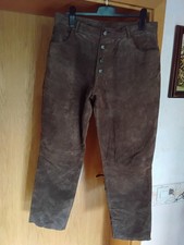 Echte braune lederhose gebraucht kaufen  Wäschenbeuren