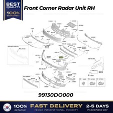 ⭐Genuíno⭐ Unidade de radar de canto dianteiro RH 99130DO000 para Kia EV9, usado comprar usado  Enviando para Brazil