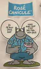 Geluck etiquette vin d'occasion  Saint-Perdon