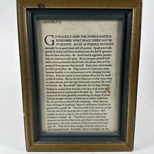 Vintage desiderata picture for sale  Howell