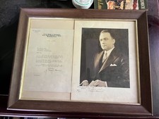Edgar hoover autographed for sale  Dover