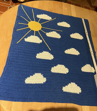 Gehäkelte babydecke blau gebraucht kaufen  Delbrück