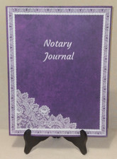 Notary journal purple for sale  Kimbolton