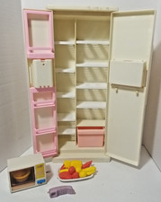 Barbie Mattel 1992 geladeira lado a lado com armazenamento secreto e microondas 1988 comprar usado  Enviando para Brazil