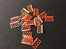 Lego 20 x Ogrodzenia Ogrodzenie Ogrodzenie kratowe 1x4x2 w kolorze czerwonym 3185, Miasto, Miasto na sprzedaż  Wysyłka do Poland