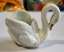 Ceramic swan trinket for sale  CROYDON