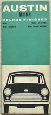 Gráfico de acabamentos coloridos AUSTIN MINI c1960 #2125/H Cooper DE-LUXE Countryman + comprar usado  Enviando para Brazil
