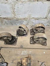 4 rodas giratórias de ferro fundido vintage, usado comprar usado  Enviando para Brazil