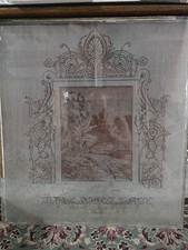Large antique etched for sale  Cedar Rapids