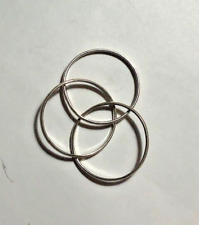 Ring silver triple for sale  LONDON