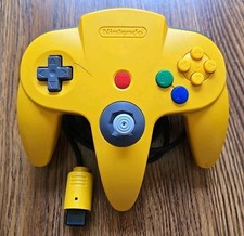 Usado, Controle oficial Nintendo 64 amarelo N64 original do fabricante de equipamento original. Testado e funcionando.  comprar usado  Enviando para Brazil
