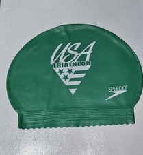 Boné de natação Speedo EUA triatlo silicone verde edição oficial evento não usado, usado comprar usado Boné de natação Speedo EUA triatlo silicone verde edição oficial evento não usado, usado comprar usado  Enviando para Brazil