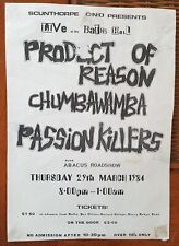 PASSION KILLERS CHUMBAWAMBA March 1984 ORIGINAL UK ANARCHO PUNK FLYER Scunthorpe comprar usado  Enviando para Brazil