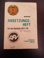 Fußball ansetzungsheft ddr gebraucht kaufen Fußball ansetzungsheft ddr gebraucht kaufen  Dresden