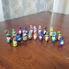 Usado, Lote de 19 gnomos em miniatura feitos à mão de argila polimérica colorida minúscula comprar usado  Enviando para Brazil