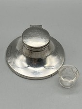 Hallmarked silver inkwell for sale  TONBRIDGE
