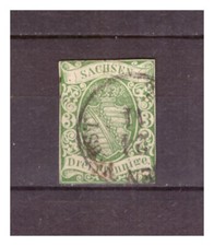 Sachsen 1851 freimarke gebraucht kaufen  Hohenmölsen