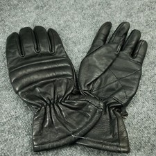 Luvas de motocicleta masculinas grandes forradas de couro preto USO SUAVE, usado comprar usado  Enviando para Brazil