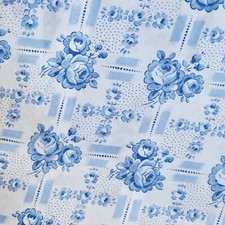 Stoffrest bauernstoff hellblau gebraucht kaufen  Gütersloh