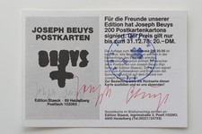 Joseph beuys bestellkarte gebraucht kaufen  Aachen