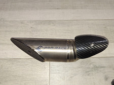Pro-Race Titanium Escape Slash Cut Race Guarnição de Corrida Estilo GP 48 mm ID Usado comprar usado  Enviando para Brazil