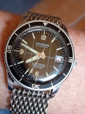 Hanowa Submarine Tritium Skin Diver Watch Vintage Hand Winding 60s comprar usado  Enviando para Brazil