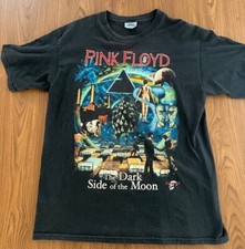 Camiseta Preta Vintage Rock And Death Pink Floyd The Dark Side of the Moon Tamanho G comprar usado  Enviando para Brazil