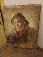 Quadro Uomo Con Pipa Olio Su Tela comprar usado  Enviando para Brazil