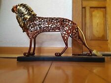 Löwe metallskulptur 32x25x9 gebraucht kaufen  Weingarten