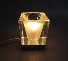 Lampada da tavolo cubo vetro effetto ghiaccio base metallo modernariato XX Sec. comprar usado  Enviando para Brazil