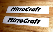 Mirrocraft boat decals for sale  Willis