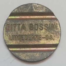 Gettone ditta bossini usato  Italia