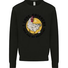 Moletom Chickens Poo My Breakfast Funny Food Eggs Kids comprar usado  Enviando para Brazil