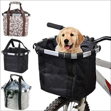 Cesta frontal de bicicleta pequena bolsa de transporte para cães de estimação 2 em 1 dobrável destacável carga de 5 kg comprar usado  Enviando para Brazil