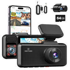 REDTIGER F17 4K Dash Cam 3 Canales, 5G WiFi Delantero y Trasero Interior, Kit Hardwire segunda mano  Embacar hacia Mexico