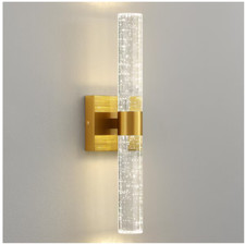 Aplique regulable dorado EPINL iluminación de pared con vidrio burbuja de cristal (juego de 2) segunda mano  Embacar hacia Mexico