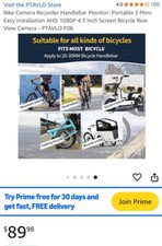 Usado, Gravador de câmera PTAVLO PO6 (cam de guidão de bicicleta) comprar usado  Enviando para Brazil