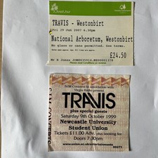 Travis ticket stubs for sale Travis ticket stubs for sale  TWICKENHAM