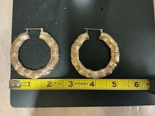 gold bamboo earrings for sale gold bamboo earrings for sale New York