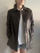 Reiss brown leather for sale  HOOK