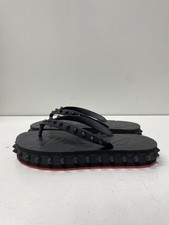 Sandália Feminina Christian Louboutin Preta cravejada Chinelos Tamanho 7 comprar usado  Enviando para Brazil
