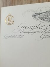 Werbung grempler champagner gebraucht kaufen  Bogel, Mieheln, Weyer