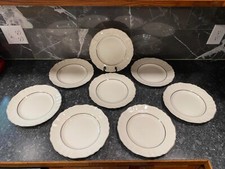 Usado, CONJUNTO DE 8 PRATOS DE JANTAR VINTAGE prata barroco inglês Staffordshire comprar usado  Enviando para Brazil